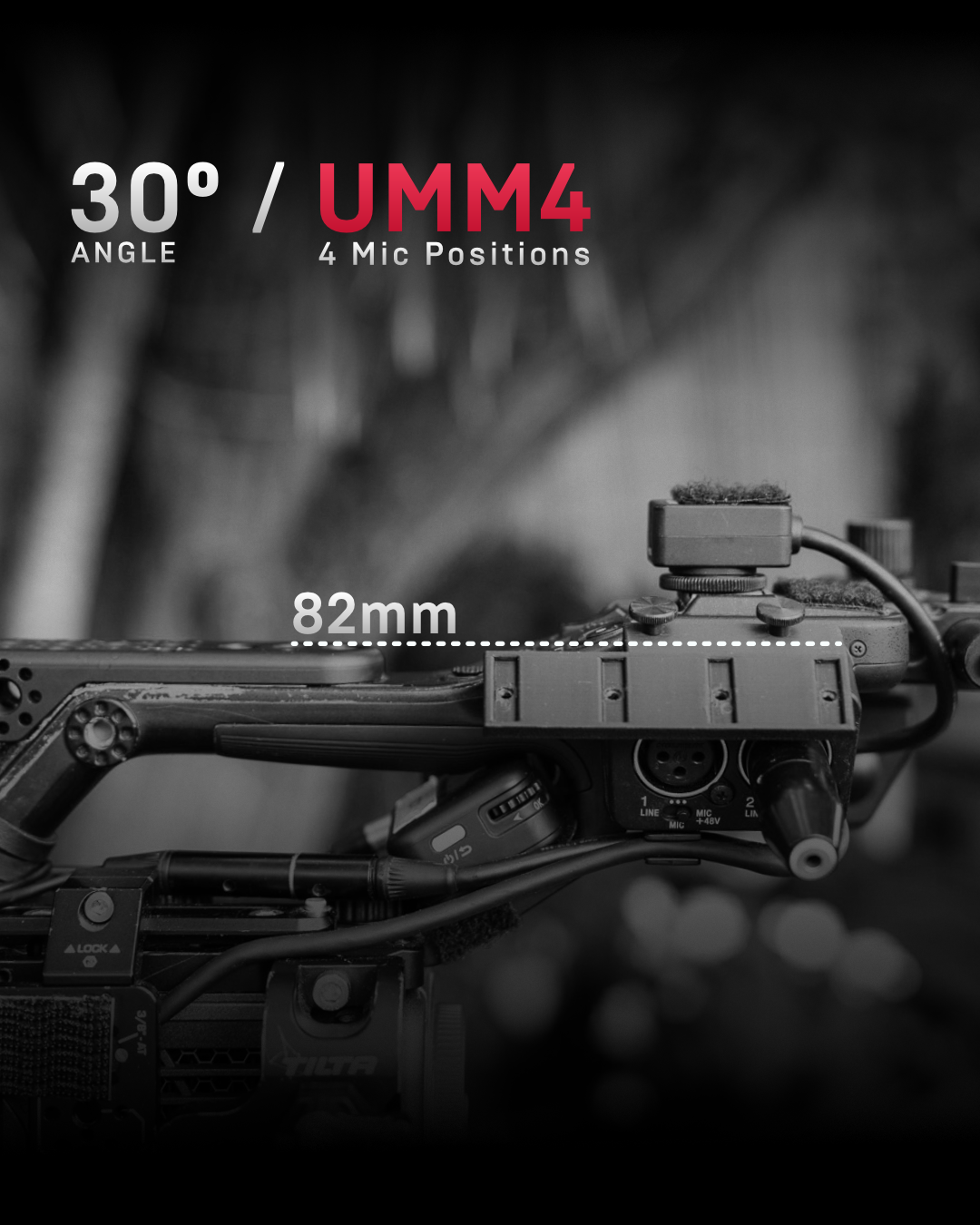 Rycote Duo - Sony Universal Microphone Mount Replacement - FX9, FX6, Z300, Z280, FS7.