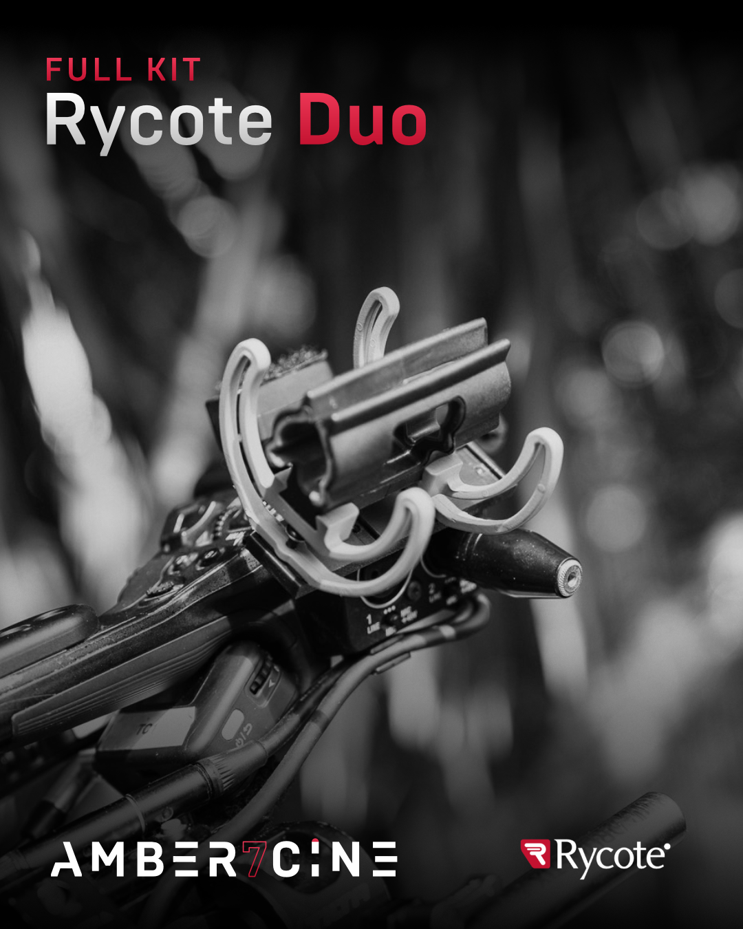 Rycote Duo - Sony Universal Microphone Mount Replacement - FX9, FX6, Z300, Z280, FS7.