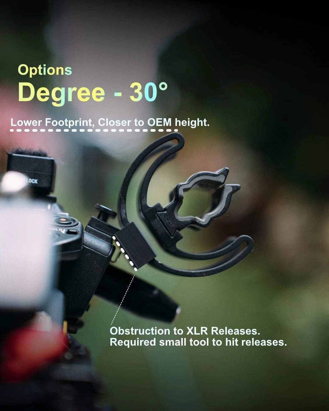 Rycote Duo - Sony Universal Microphone Mount Replacement - FX3, FX2, FX30.